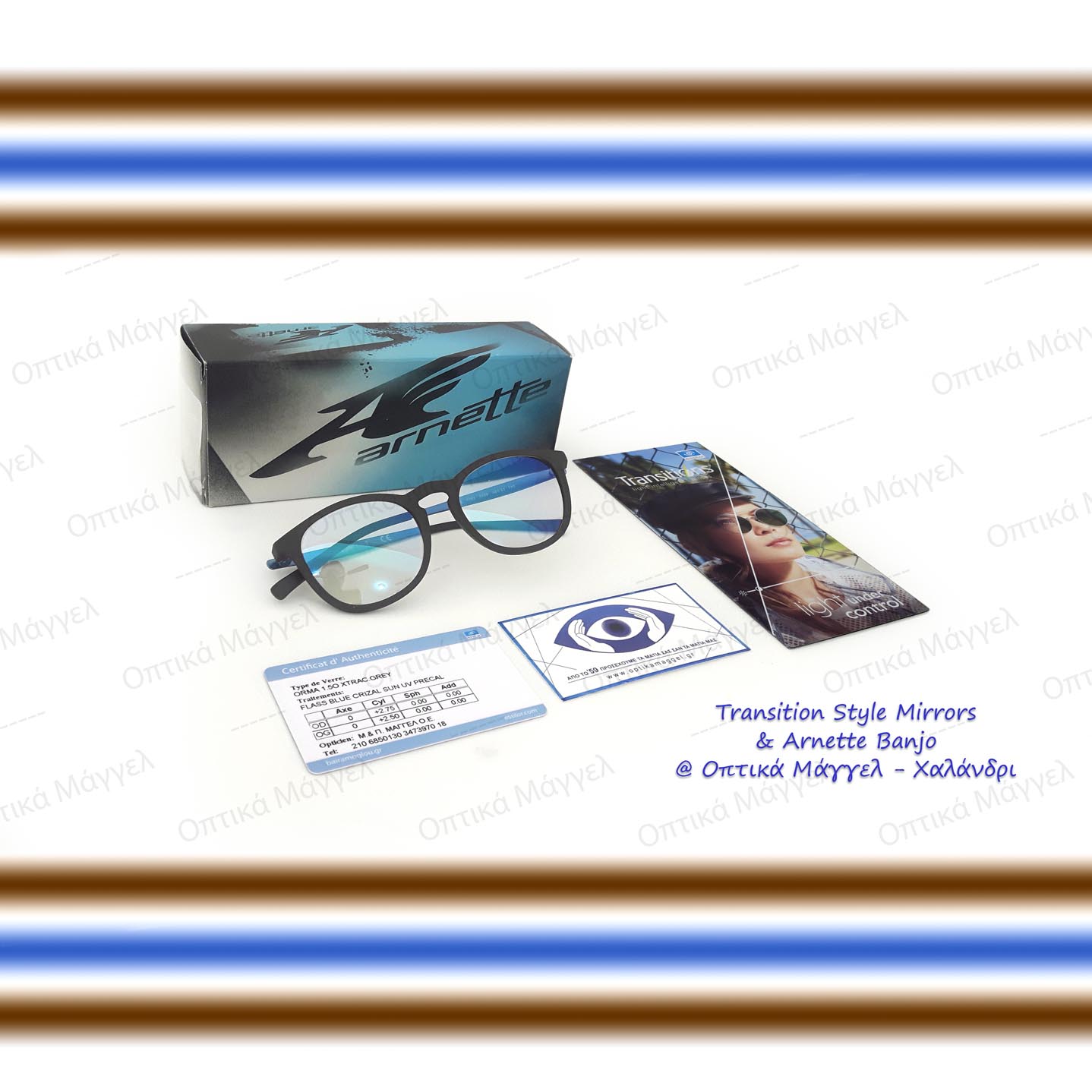 Perfection! Transitions Style Mirrors & Arnette Banjo 7151