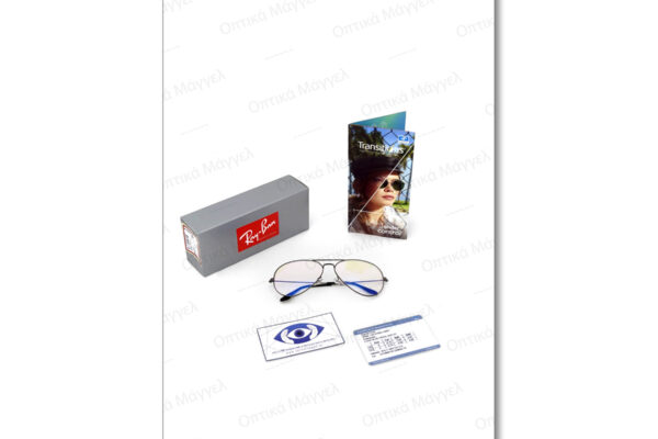 Our Work with Essilor Transitions XTRActive Style Mirrors Blue on RayBan 3025 Aviator 62mm Sunglasses ph08