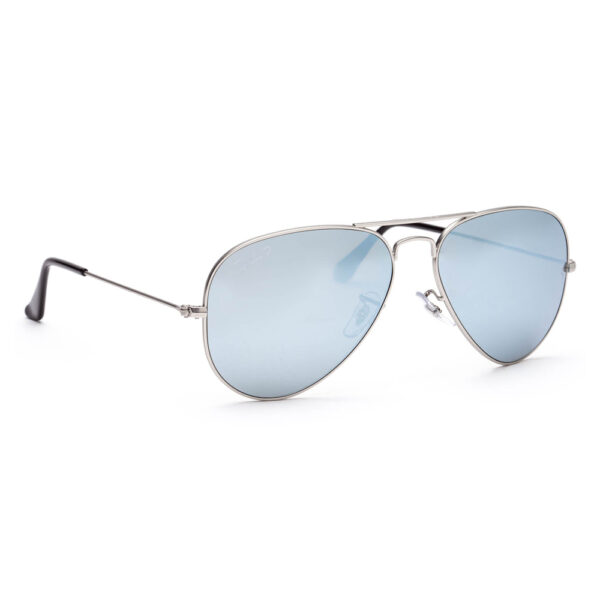 rayban-RB3025-019-w3-58-aviator-polarized-silver-matte-mirror-silver-gris-genuine-ESM