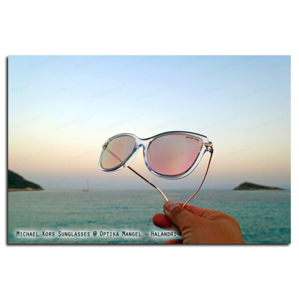 Γυαλιά ηλίου Michael Kors διάφανο ροζ χρυσό καθρέπτης mk2130u-3005m5