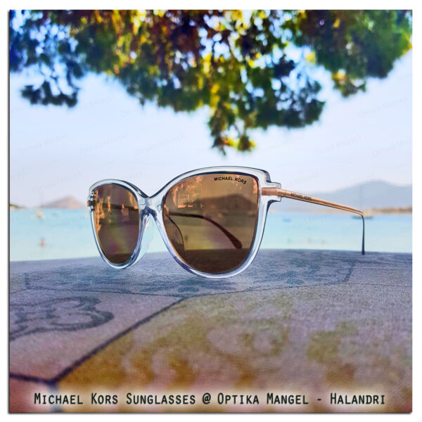 Γυαλιά ηλίου Michael Kors διάφανο ροζ χρυσό καθρέπτης mk2130u-3005m5