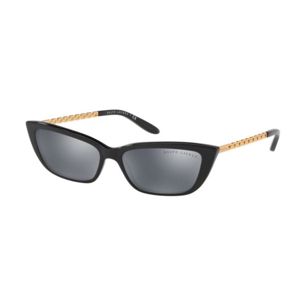 Γυαλιά ηλίου Ralph Lauren μαύρο χρυσό καθρέπτης ασιμί RL8173-5001-6G