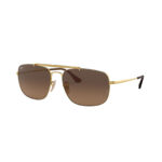 rayban-RB3560-9104-43-The-Colonel-gold-brown-browndegrade-genuine-ESM-ph1