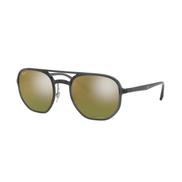 rayban-RB4321ch-876-6o-chromance-polarized-grey-clear-gold-gegrade-mirror-genuine-ESM-ph4