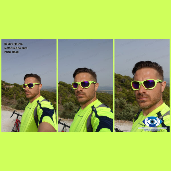 Γυαλιά ηλίου κίτρινα μωβ Oakley OO9019-04 Plasma Retina Burn Fluorescent Prizm Road