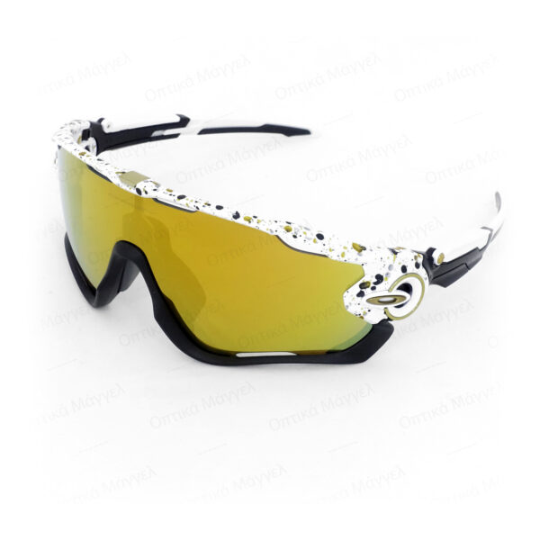 Γυαλιά ηλίου λευκά μαύρα χρυσά Oakley OO9290-45 Jawbreaker Metal Splatter 24k Iridium