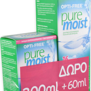 Υγρό φακών επαφής Opti Free Pure Moist 300ml+60ml