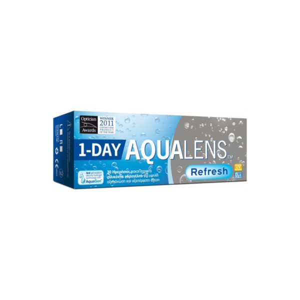 Φακοί Επαφής Σιλικόνης Υδρογέλης Ημερήσιοι Aqualens Refresh 1-day