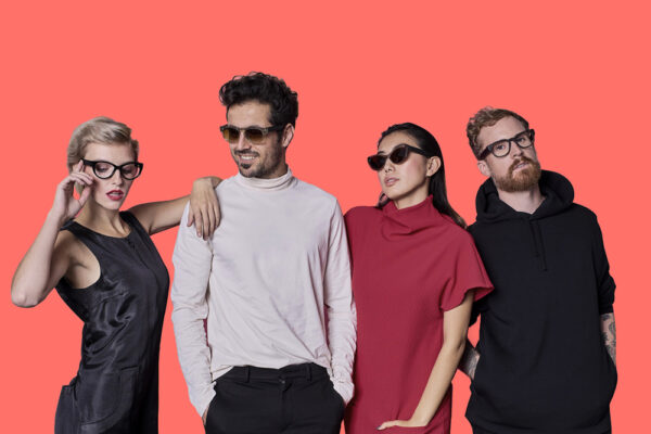 People wearing Fauna Audio Glasses