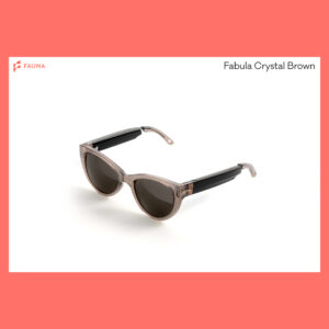 Fauna Audio Glasses Fabula Crystal Brown with Zeiss Sunlenses