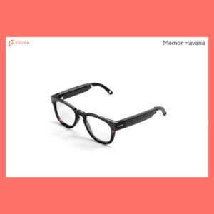 Fauna Audio Glasses Memor Havana Brown with Zeiss Blue Light protection lenses