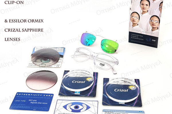 MO Eyewear with Essilor Sapphire RX lenses and custom clip-on with Zeiss Sunlenses making-of