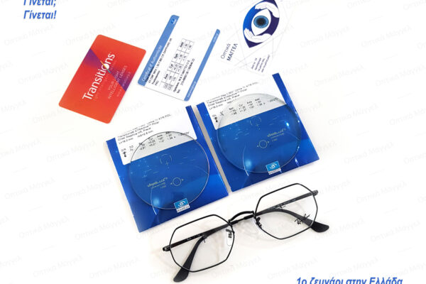 Perfection! Essilor Varilux Comfort Max Transitions XTRActive Polarized Crizal Sapphire HR & Ray-Ban RB3556N Octagonal