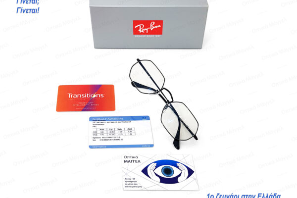 Perfection! Essilor Varilux Comfort Max Transitions XTRActive Polarized Crizal Sapphire HR & Ray-Ban RB3556N Octagonal