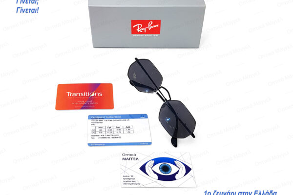 Perfection! Essilor Varilux Comfort Max Transitions XTRActive Polarized Crizal Sapphire HR & Ray-Ban RB3556N Octagonal