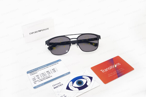 essilor eyezen start transitions xtractive polarized crizal sapphire hr emporio armani 2093-3294-6g-3