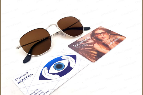 Custom Ray-Ban Hexagonal Transitions XTRActive New Generation Brown