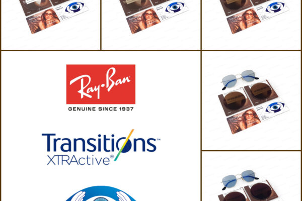 Custom Ray-Ban Hexagonal Transitions XTRActive New Generation Brown