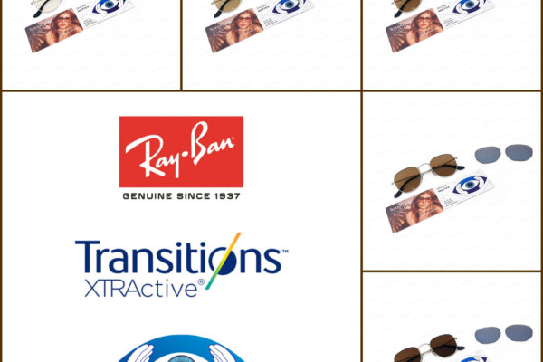 Custom Ray-Ban Hexagonal Transitions XTRActive New Generation Brown