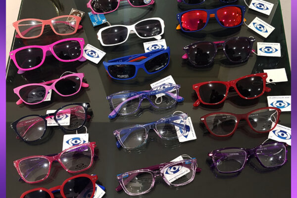 Our Work with Divel Italia Purple mirror lenses on RayBan Junior frame - Lot's of choises! ph7