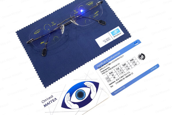 Our Work with Essilor Varilux X F360 Ormix 160 Eyeprotect Precal Crizal Prevencia UV lenses on Edwin Grif/Rimless frame ph2