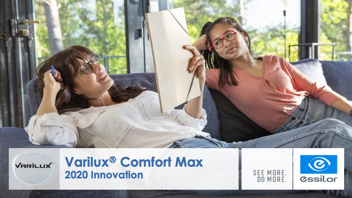 Νέοι πολυεστιακοί φακοί γυαλιών Essilor Varilux Comfort MAX