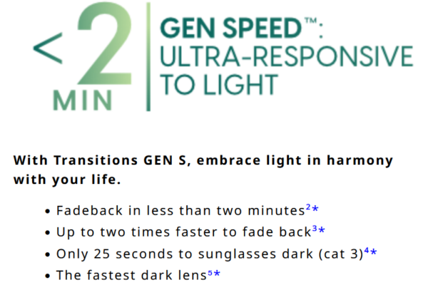 Transitions GenS GEN SPEED - English